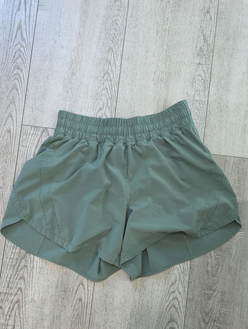 lululemon athletica Sage Green Elastic-Waist Athletic Shorts - Picture 1 of 8
